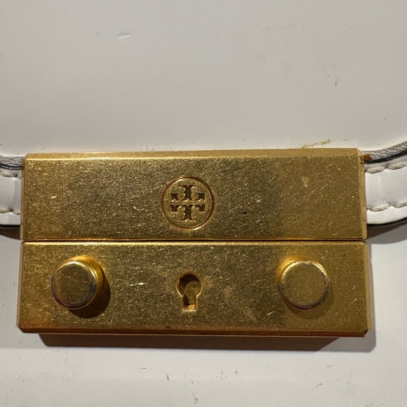 Tory Burch White and Gold Mini Bag - Picture 9 of 16